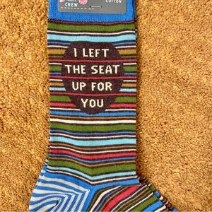 I LEFT THE SEAT UP FOR YOU Men’s Socks